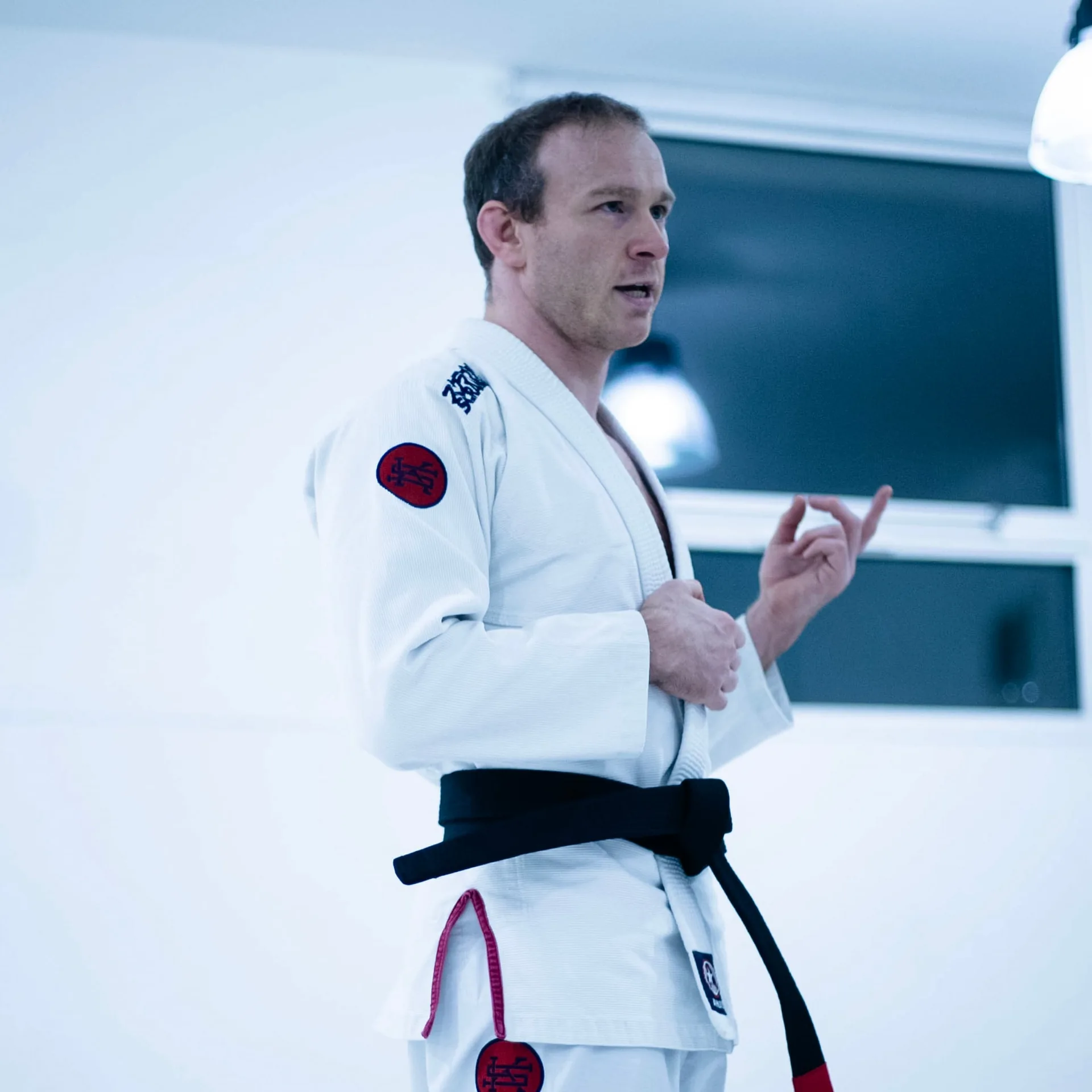 Michael Wood coaching Brazilian Jiu-Jitsu.
